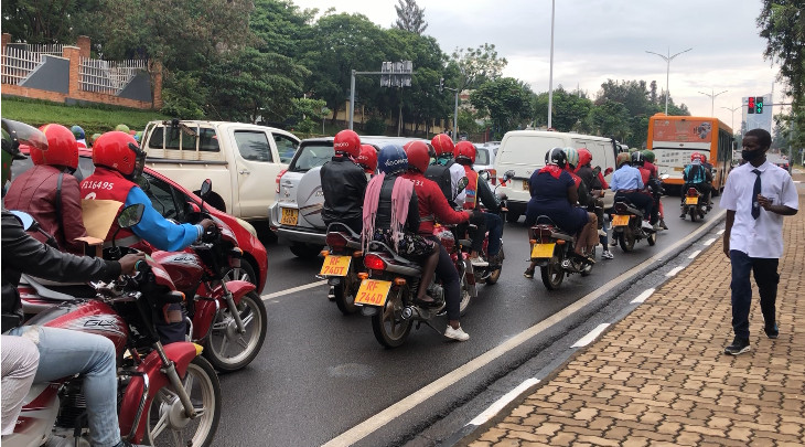 moto taxi de Kigali